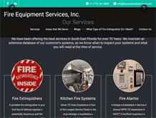 Tablet Screenshot of fireequipmentservices.com